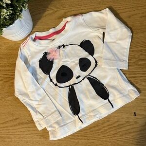 Tea Collection Panda Bear Front and Back Shirt
